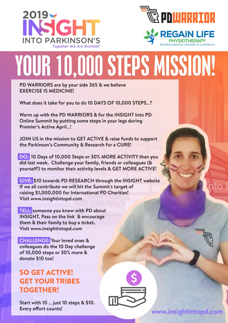 10,000 steps challenge Poster